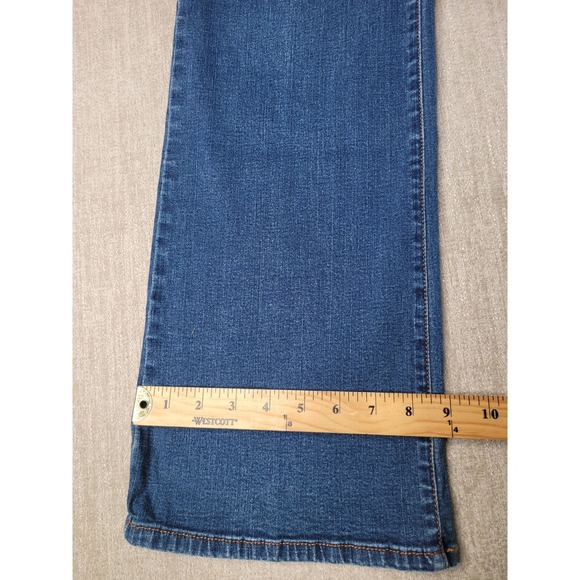 Levis Perfectly Slimming 512 Jeans Women 10M Blue Bootcut Stretch Mid Rise Denim - Picture 8 of 12